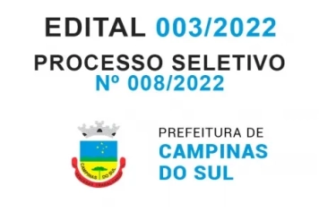Processo Seletivo Simplificado Nº 008/2022 - Edital 003/2022 - pontuação e classificação preliminar