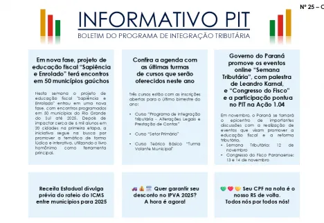 Informativo Pit - Outubro de 2024