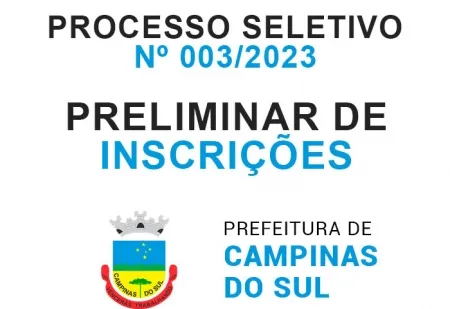 PROCESSO SELETIVO SIMPLIFICADO nº 003/2023