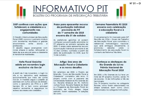 Informativo Pit - Outubro de 2025