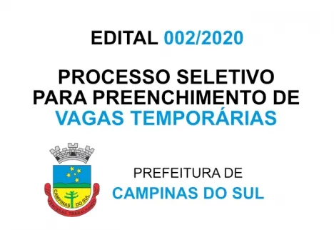 EDITAL 002/2020 DO PROCESSO SELETIVO SIMPLIFICADO 001/2020 - Médico Psiquiatra