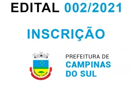 EDITAL Nº 002/2021 – INSCRIÇÕES PROCESSO SELETIVO SIMPLIFICADO Nº 001/2021 PARA O PREENCHIMENTO DE VAGAS TEMPORÁRIAS
