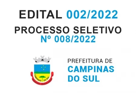 Processo Seletivo Simplificado Nº 008/2022 - Edital 002/2022 - Homologação final das inscrições