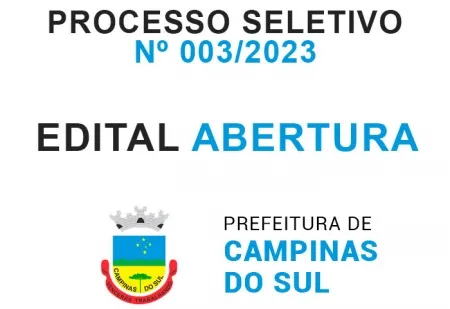 PROCESSO SELETIVO SIMPLIFICADO nº 003/2023