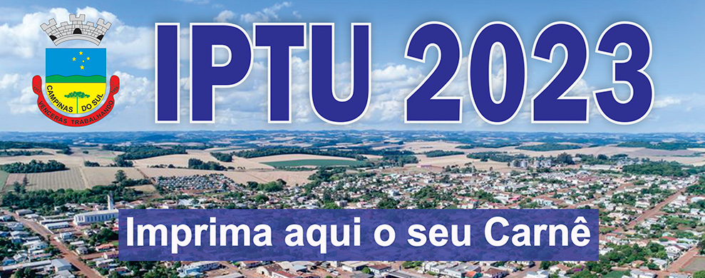 Banner IPTU 2023